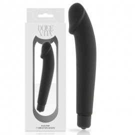 DOLCE VITA REALISTIC VIBRADOR SILICONA NEGRO