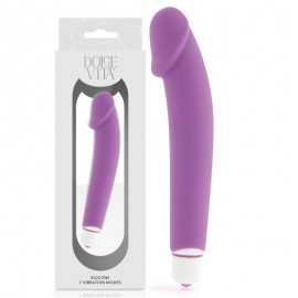 DOLCE VITA REALISTIC VIBRADOR SILICONA LILA