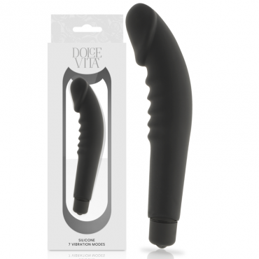 DOLCE VITA REALISTIC PLEASURE VIBRADOR SILICONA NEGRO