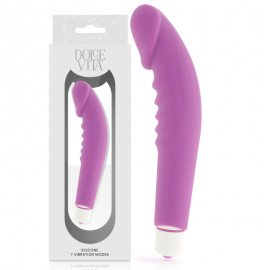 DOLCE VITA REALISTIC PLEASURE VIBRADOR SILICONA LILA