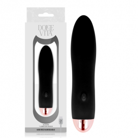 DOLCE VITA VIBRADOR RECARGABLE FOUR NEGRO 7 VELOCIDADES