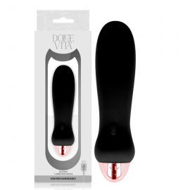 DOLCE VITA VIBRADOR RECARGABLE FIVE NEGRO 7 VELOCIDADES