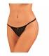 OBSESSIVE CELIA NOIR CROTCHLESS TANGA XS S