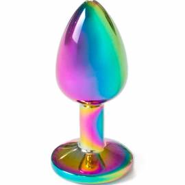 SECRET PLAY METAL BUTT PLUG MULTICOLOR TALLA S 7 CM