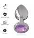 INTENSE PLUG ANAL METAL CON CRISTAL VIOLETA TALLA S