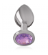 INTENSE PLUG ANAL METAL CON CRISTAL VIOLETA TALLA S