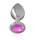 INTENSE PLUG ANAL METAL CON CRISTAL ROSA TALLA S