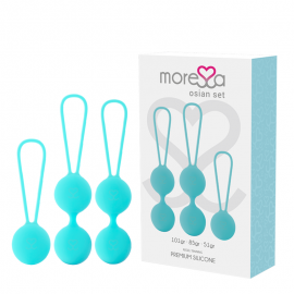 MORESSA OSIAN SET PREMIUM SILICONA TURQUESA