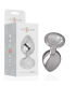 INTENSE PLUG ANAL METAL CON CRISTAL PLATA TALLA S