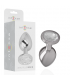 INTENSE PLUG ANAL METAL CON CRISTAL PLATA TALLA M