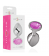 INTENSE PLUG ANAL METAL CON CRISTAL ROSA TALLA S