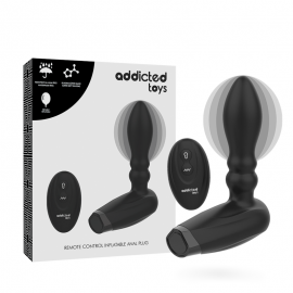 ADDICTED TOYS PLUG INFLABLE CONTROL REMOTO 10 MODOS DE VIBRACION