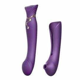 ZOLO QUEEN SET PULSE WAVE CLIT STIM MORADO