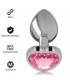 INTENSE PLUG ANAL METAL ALUMINIO CORAZoN ROSA TALLA M