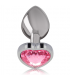 INTENSE PLUG ANAL METAL ALUMINIO CORAZoN ROSA TALLA L