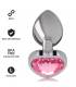 INTENSE PLUG ANAL METAL ALUMINIO CORAZoN ROSA TALLA L