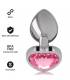 INTENSE PLUG ANAL METAL ALUMINIO CORAZoN ROSA TALLA S