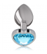 INTENSE PLUG ANAL METAL ALUMINIO CORAZoN AZUL TALLA L