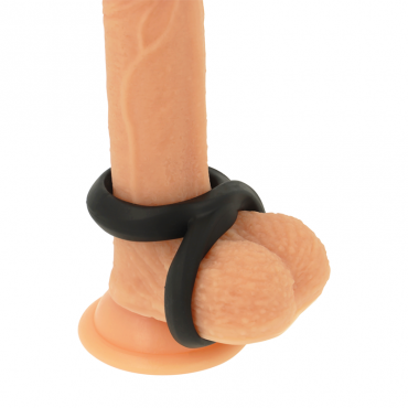 POWERING SUPER FLEXIBLE Y RESISTENTE ANILLO PENE Y TESTICULOS PR12 NEGRO