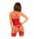 OBSESSIVE LACELOVE CORSET ROJO XS S