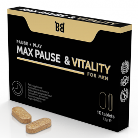 BLACKBULL BY SPARTAN MAX PAUSE VITALITY RETARDANTE PARA HOMBRE 10 CaPSULAS