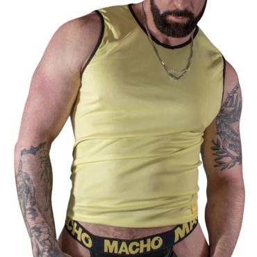 MACHO CAMISETA AMARILLO S M