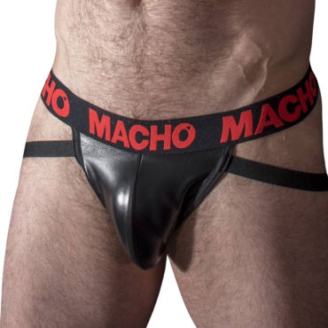 MACHO MX25RC JOCK CUERO ROJO S