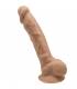 SILEXD MODELO 1 PENE REALISTICO SILICONA PREMIUM SILEXPAN CARAMELO 23 CM