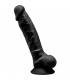 SILEXD MODELO 1 PENE REALISTICO SILICONA PREMIUM SILEXPAN NEGRO 175 CM