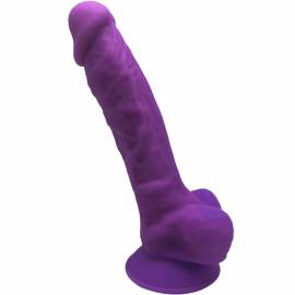 SILEXD MODELO 1 PENE REALISTICO SILICONA PREMIUM SILEXPAN VIOLETA 175 CM