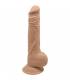 SILEXD MODELO 1 PENE REALISTICO SILICONA PREMIUM SILEXPAN CARAMELO 24 CM