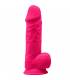 SILEXD MODELO 1 PENE REALISTICO SILICONA PREMIUM SILEXPAN FUCSIA 215 CM