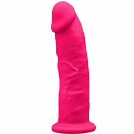 SILEXD MODELO 2 PENE REALISTICO SILICONA PREMIUM SILEXPAN FUCSIA 19 CM