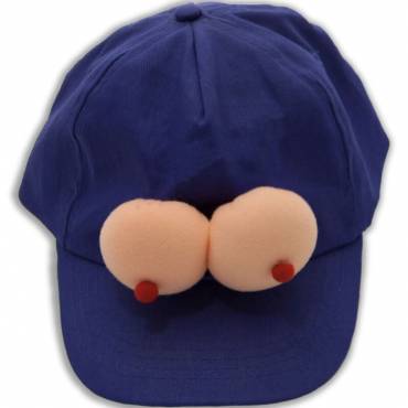 DIABLO PICANTE GORRA CON TETAS AZUL