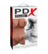 PDX PLUS TORSO MASTURBADOR FEMENINO DOBLE ENTRADA CARAMELO