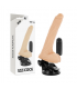 BASECOCK VIBRADOR REALISTICO CONTROL REMOTO NATURAL CON TESTICULOS 20 CM