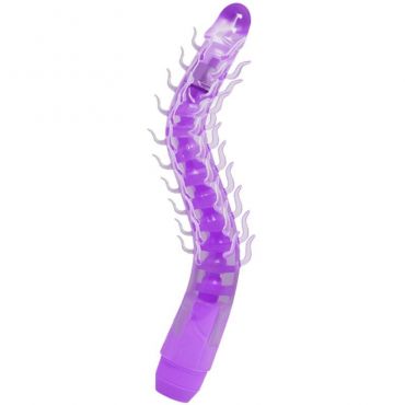 BAILE FLEXI VIBE SENSUAL SPINE BENDABLE VIBRATING DILDO LILA 235 CM