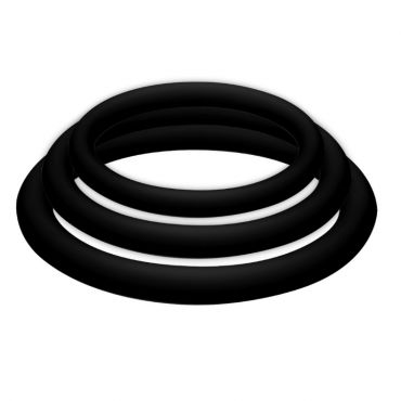 JOYDIVISION POTENZDUO PLUS PACK 3 ANILLOS PARA PENE NEGRO S M L