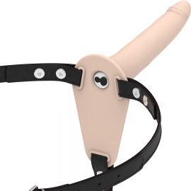 FETISH SUBMISSIVE HARNESS VIBRADOR SILICONA FLESH 15 CM