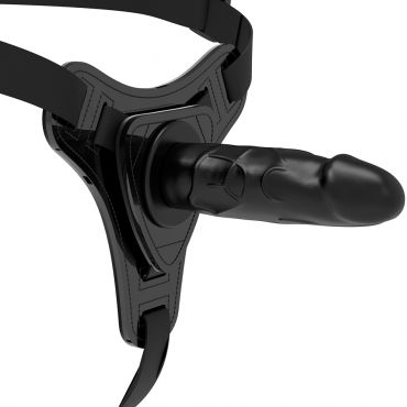 FETISH SUBMISSIVE HARNESS SILICONA NEGRO REALISTIC 15 CM