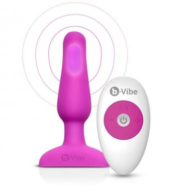 B VIBE NOVICE CONTROL REMOTO ANAL PLUG FUCSIA