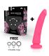 DELTA CLUB TOYS DILDO ARNES ROSA SILICONA MEDICA 20 CM O 4 CM