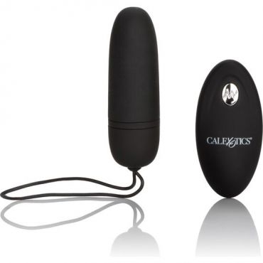 CALEXOTICS HUEVO VIBRADOR DE SILICONA CON MANDO NEGRO