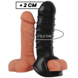 VIRILXL EXTENSION Y FUNDA DE PENE V15 NEGRO