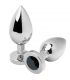 METAL HARD ANAL PLUG DIAMOND NEGRO MEDIUM 762CM