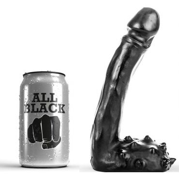 ALL BLACK DILDO REALISTICO 19 CM