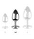 COQUETTE CHIC DESIRE PLUG ANAL DE METAL TALLA M CRISTAL CLEAR 35 X 8CM