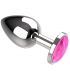 COQUETTE CHIC DESIRE PLUG ANAL DE METAL TALLA L CRISTAL PINK 4 X 9CM