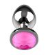 COQUETTE CHIC DESIRE PLUG ANAL DE METAL TALLA L CRISTAL PINK 4 X 9CM