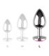 COQUETTE CHIC DESIRE PLUG ANAL DE METAL TALLA L CRISTAL PINK 4 X 9CM